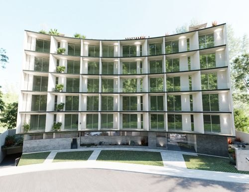 Render de NOAH Altai, fachada completa