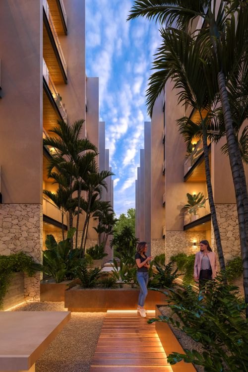 Render del andador de Sierra Madre Towers